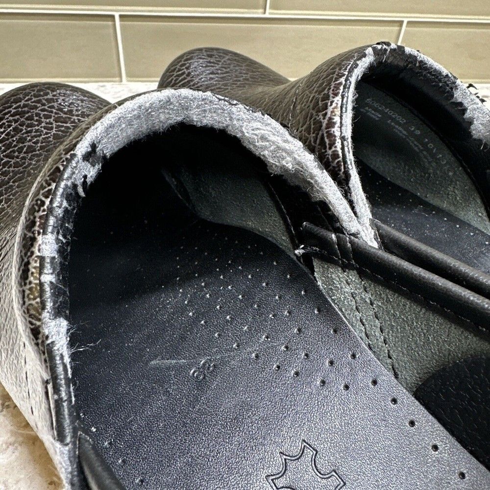Dansko Multicolor Pattern Leather Clogs - Picture 8 of 9